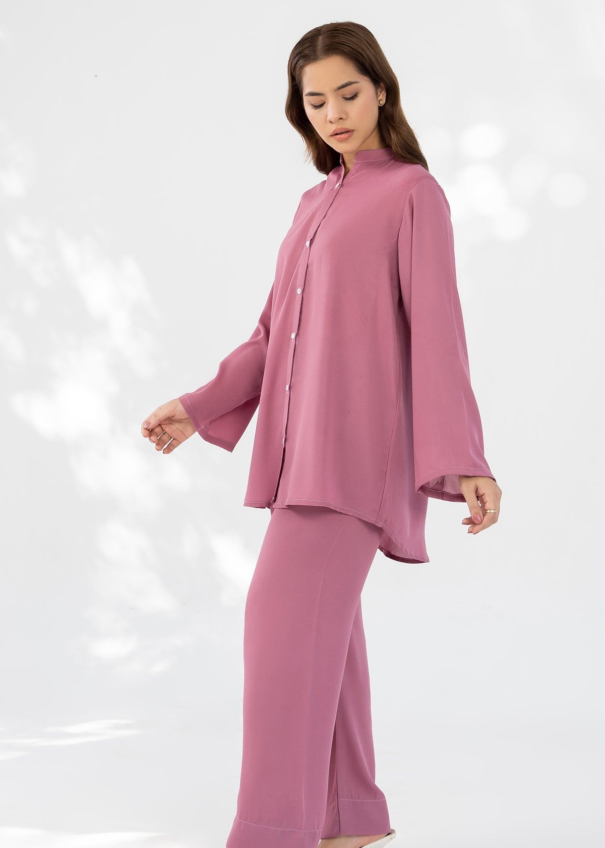 georgette Co Ord Sets in Bubblegum pink