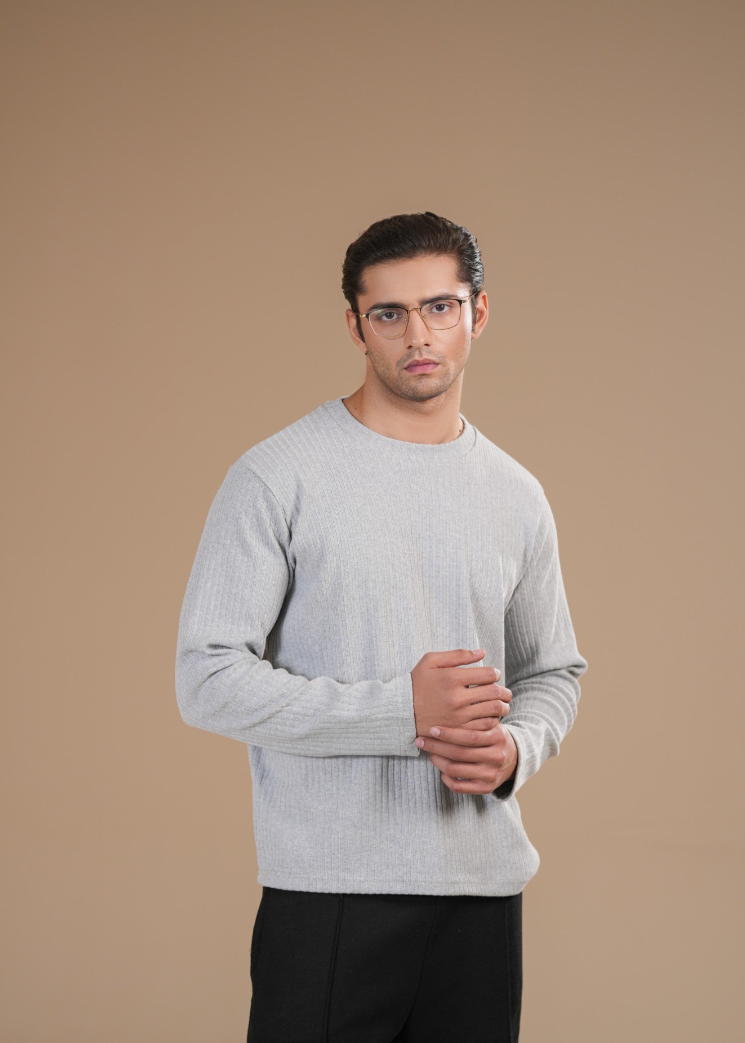jersey knit Sweatshirt in Grey