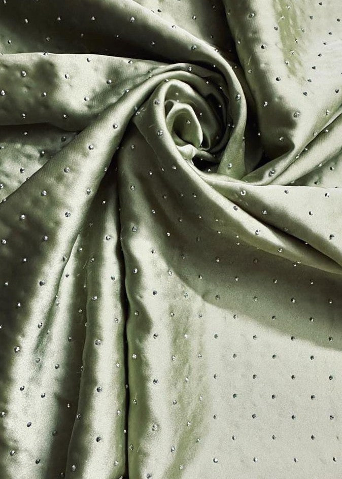 silk Hijab in Mint green