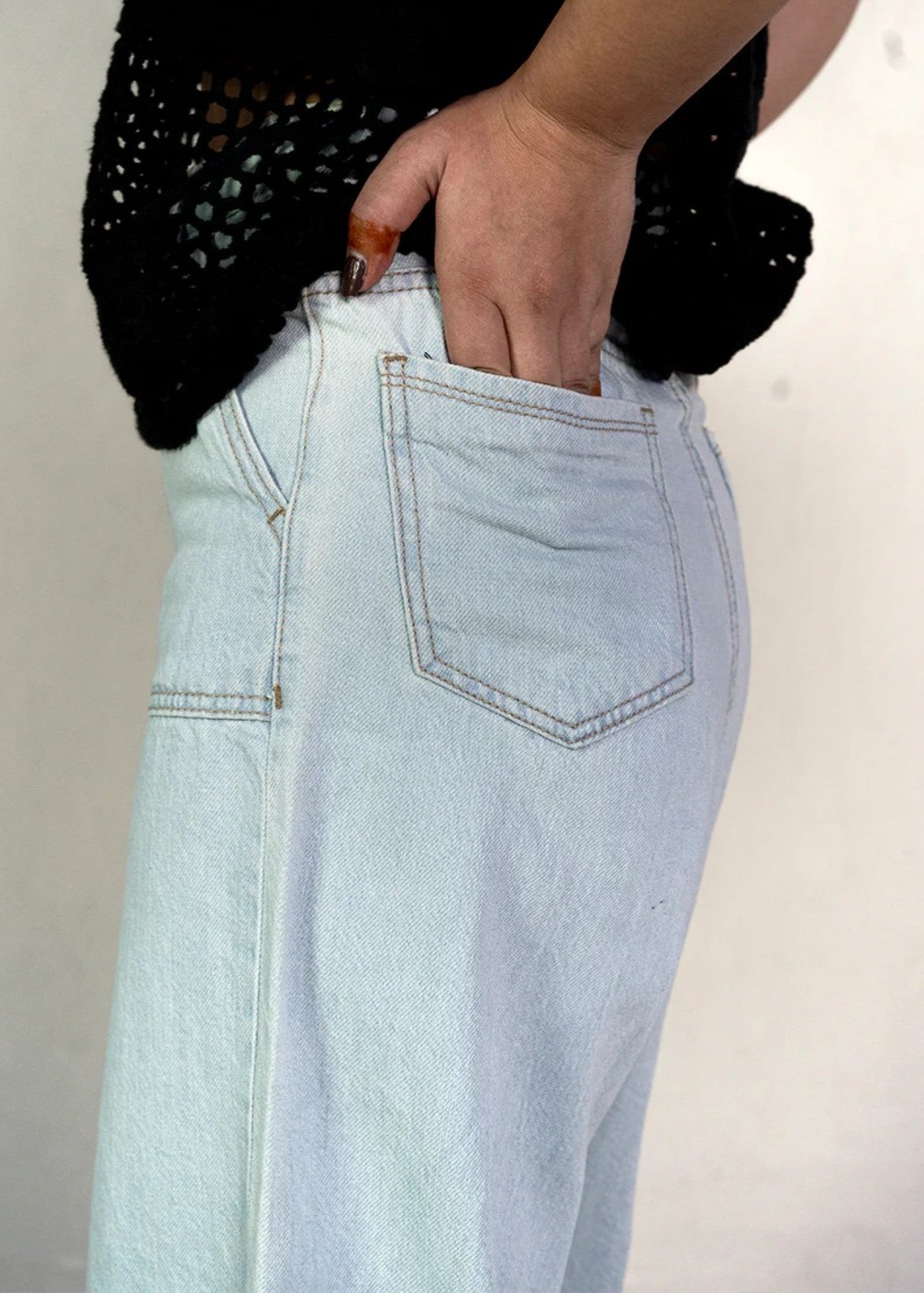 denim Jeans in Ice blue