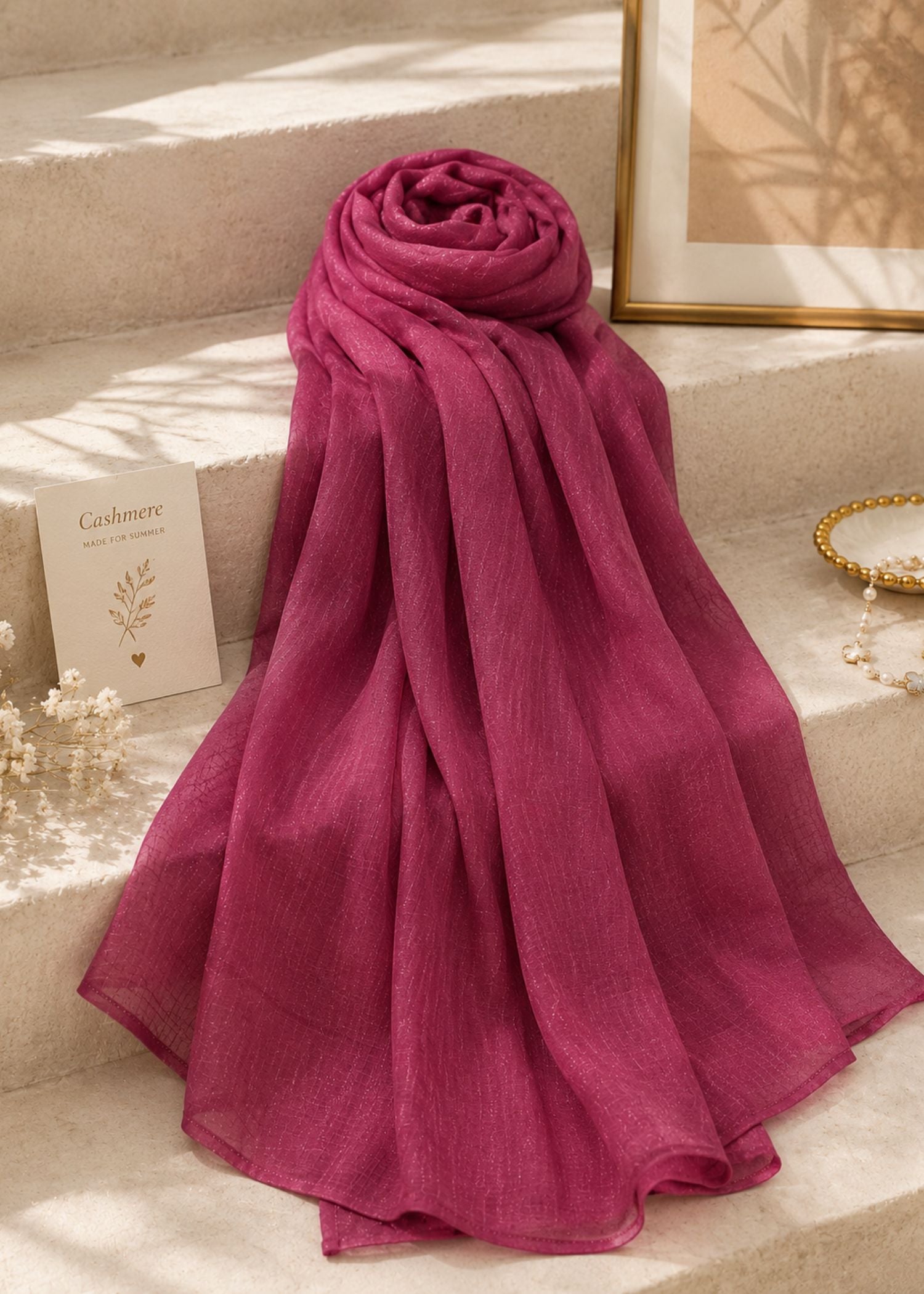 viscose Hijab in Maroon