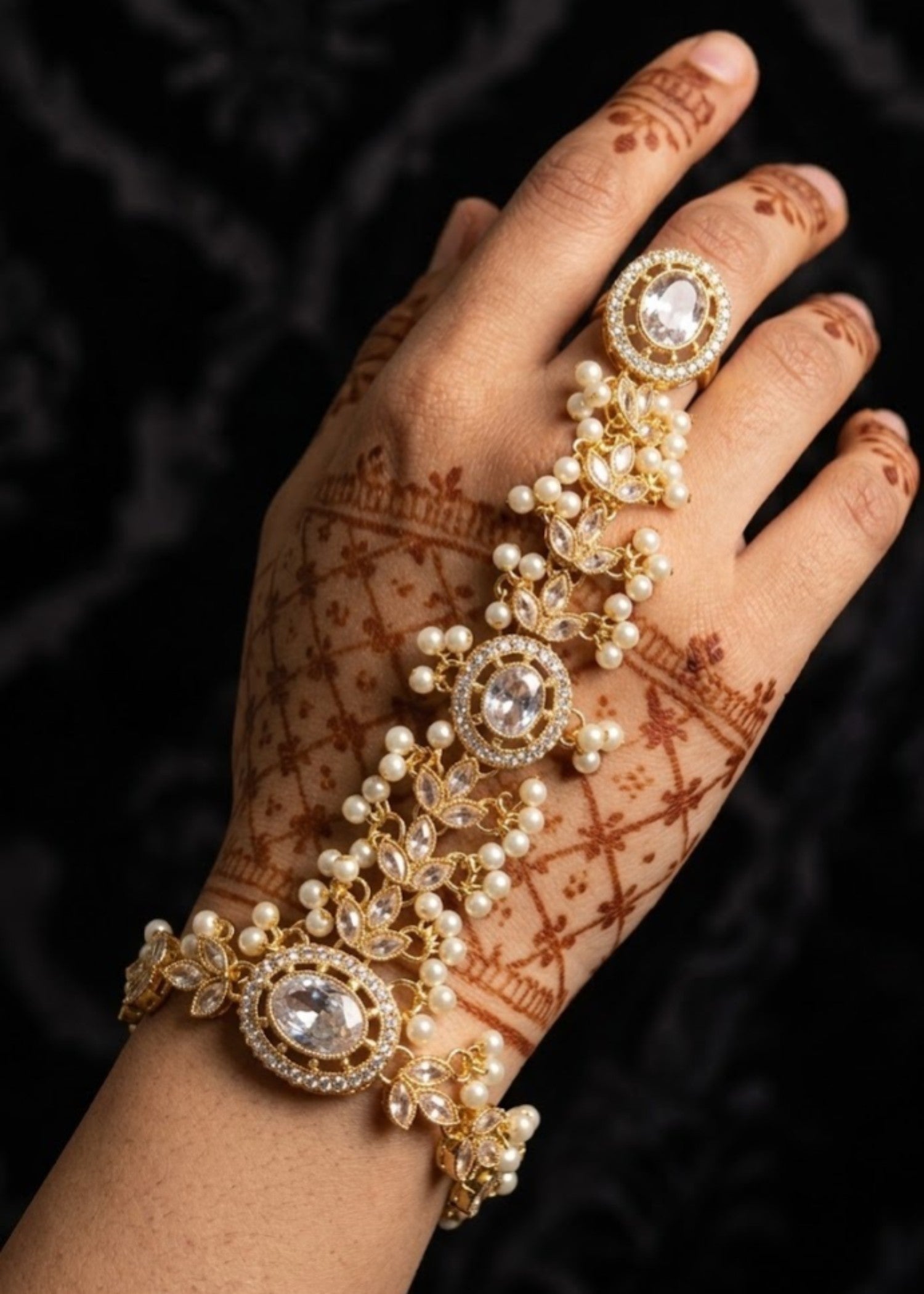 Bracelet in Off-white, gold Color by - Trendy Women Bracelet YWY1624