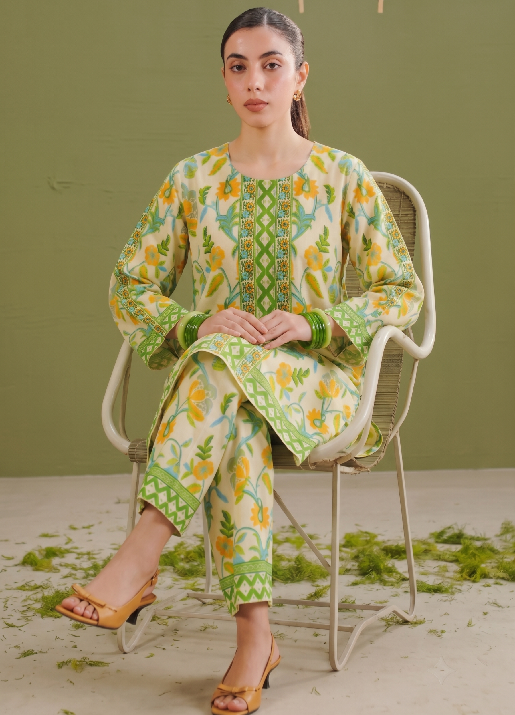 poly grip silk Co Ord Sets in Multi