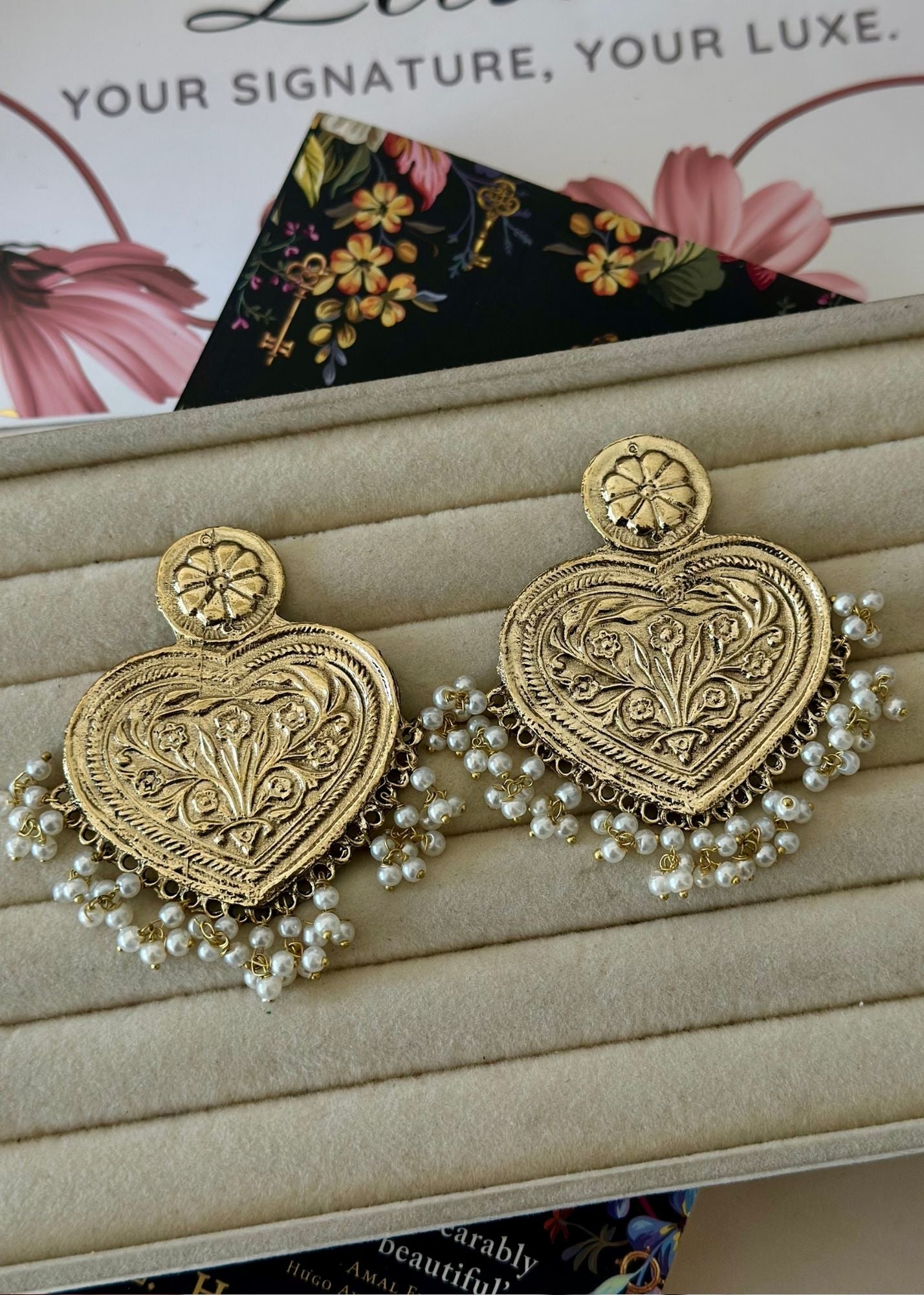 Earrings in Gold Color by - Trendy Women Earrings DEZ5888
