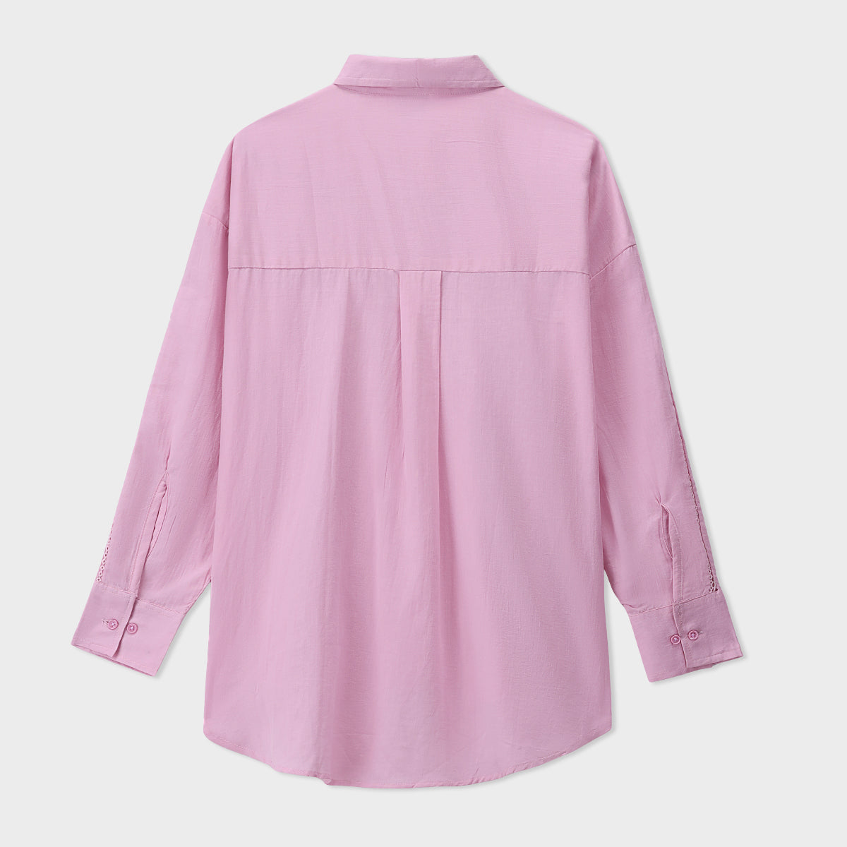 cotton dobby Top in Baby pink