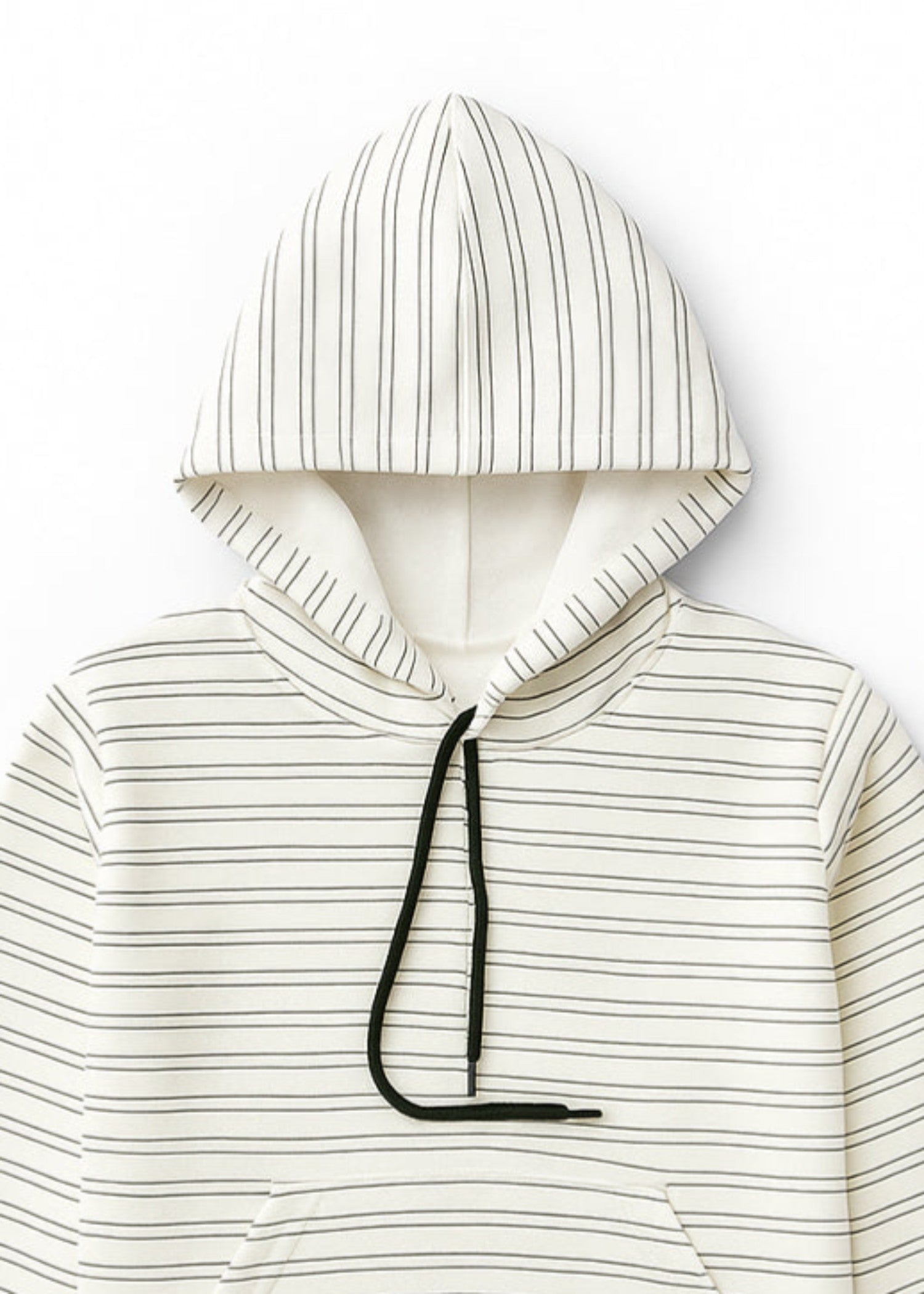 fleece Hoodie in Off-white