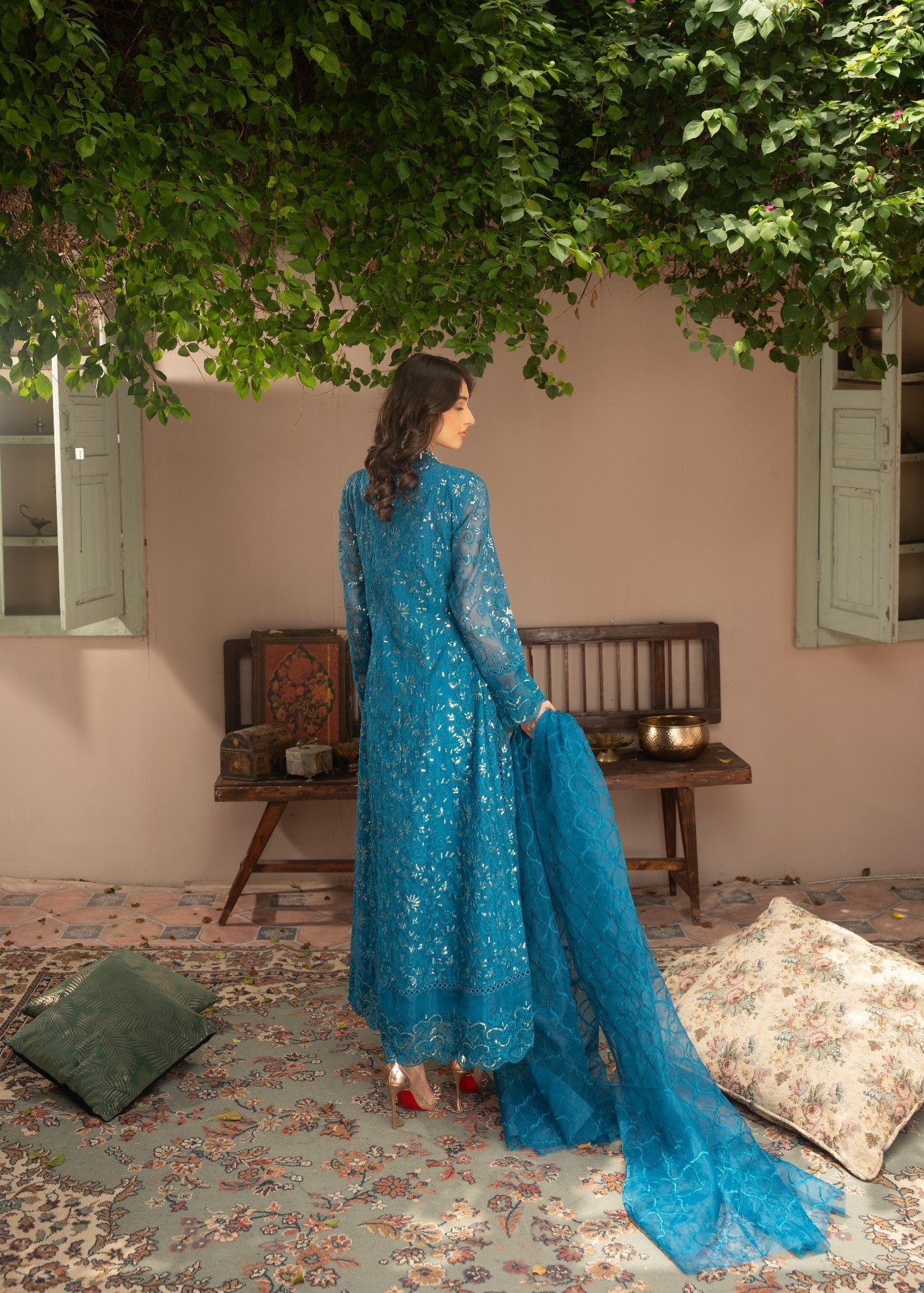 organza Maxi in Teal