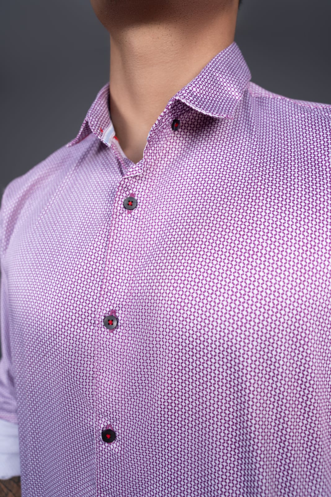 cotton viscose Casual Shirt in Lilac