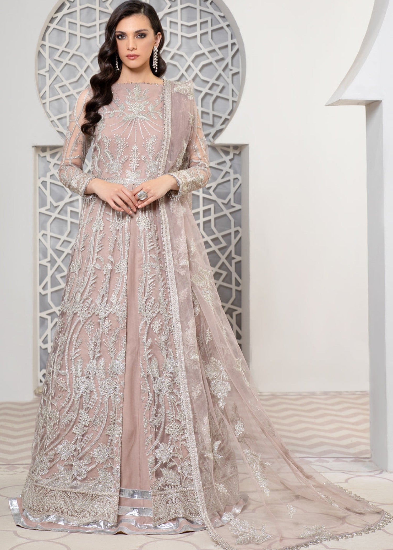 net Maxi in Rose pink