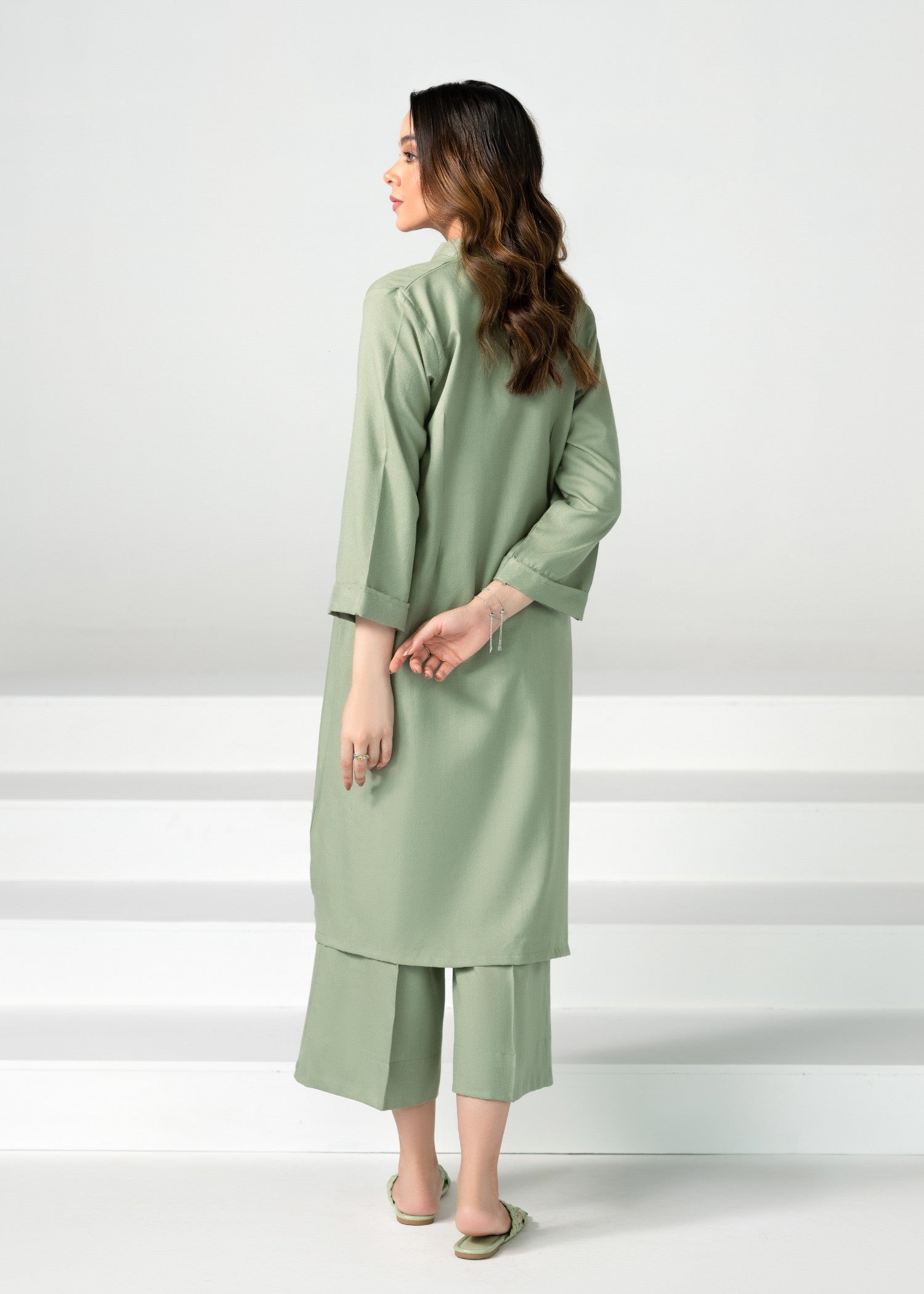 karandi Co ord Sets in Green