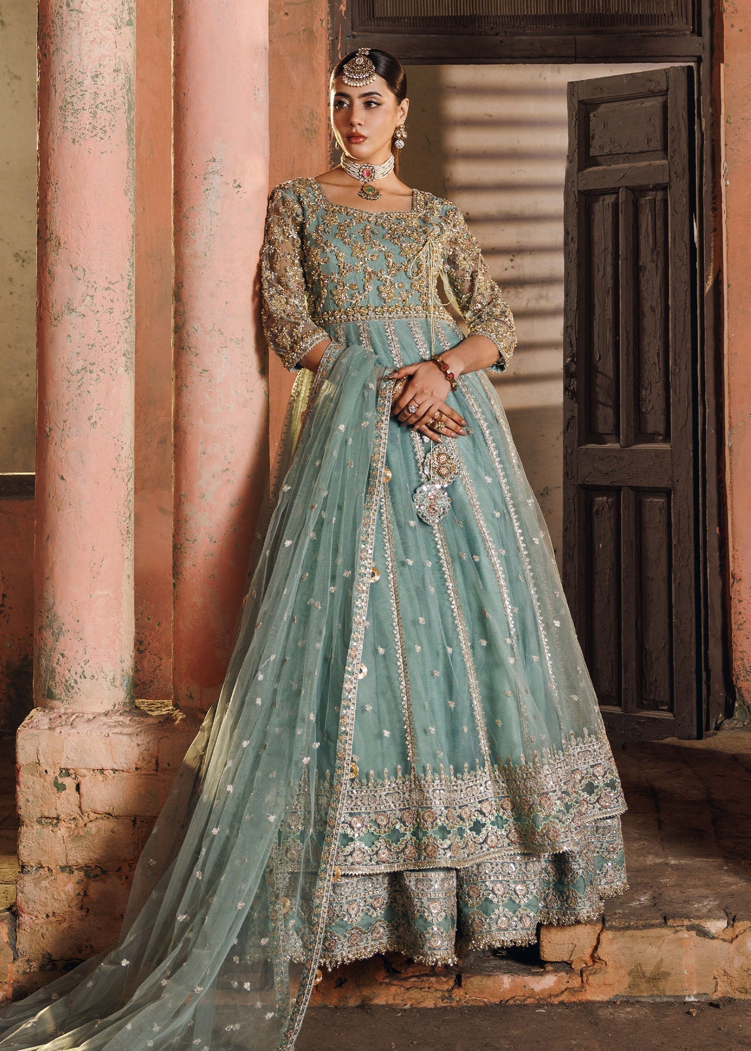net Maxi in Pastel green