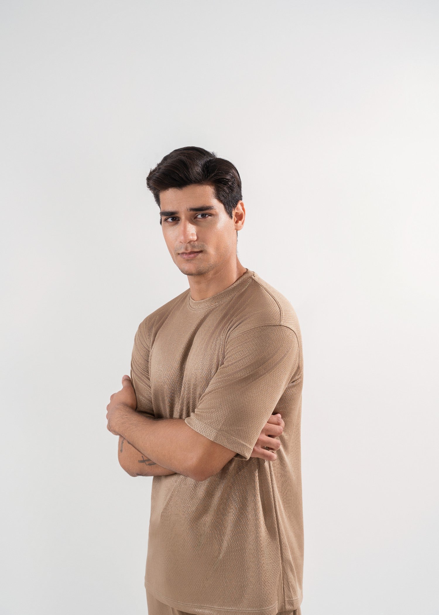 polyester Tracksuit in Tan brown
