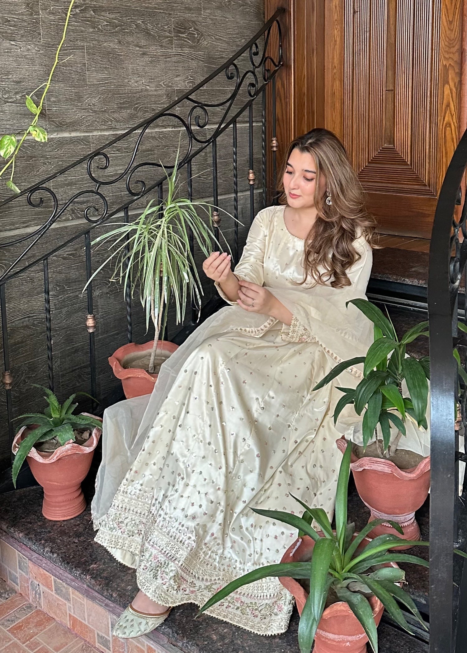 silk Maxi in Off-white