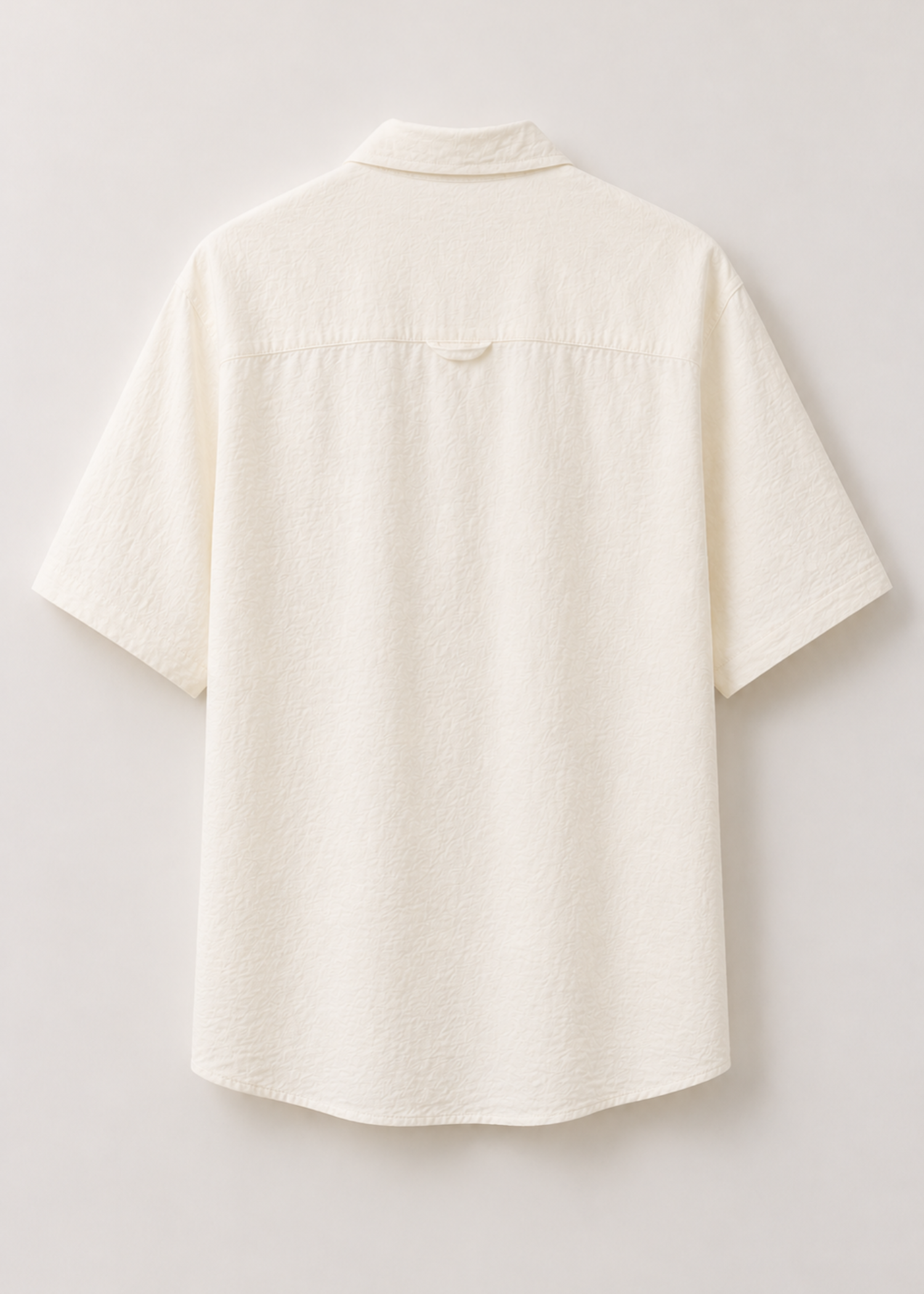 poly viscose Casual Shirt in Off-white
