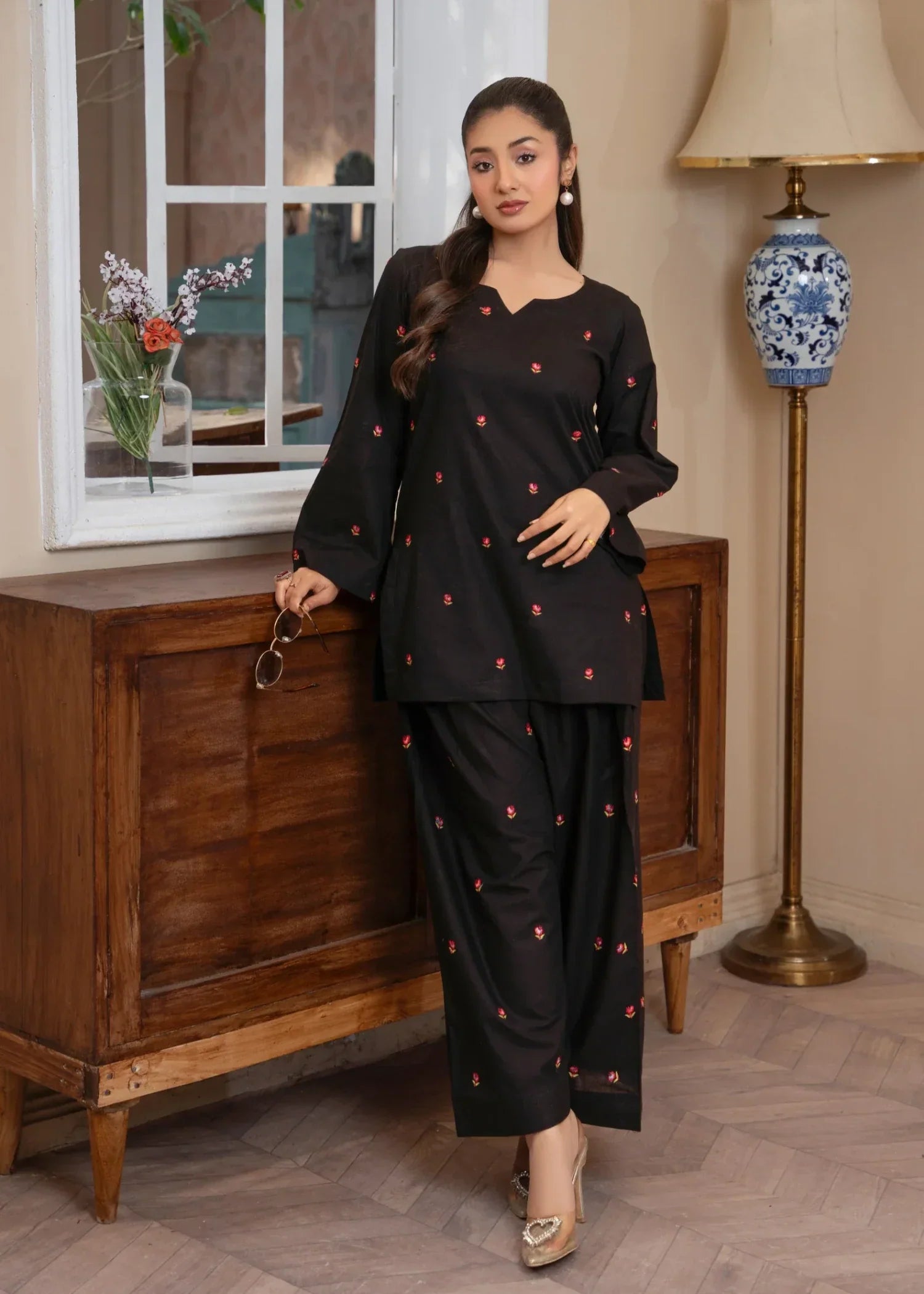 cotton Co Ord Sets in Black