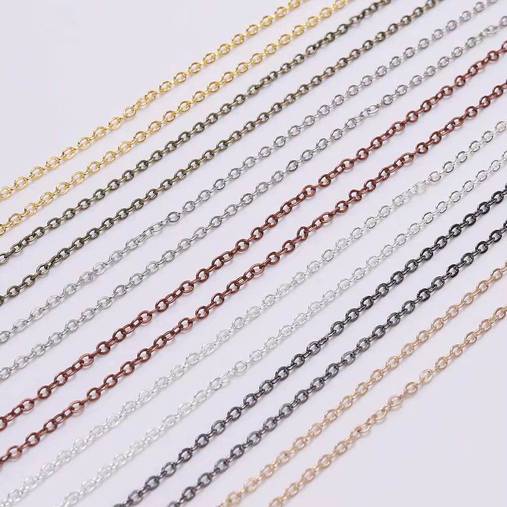 5 M/Lot Gold/Bronze Plated Necklace Chain For Jewelry Making Findings DIY Necklace Chains Materials Handmade Supplies - view 3
