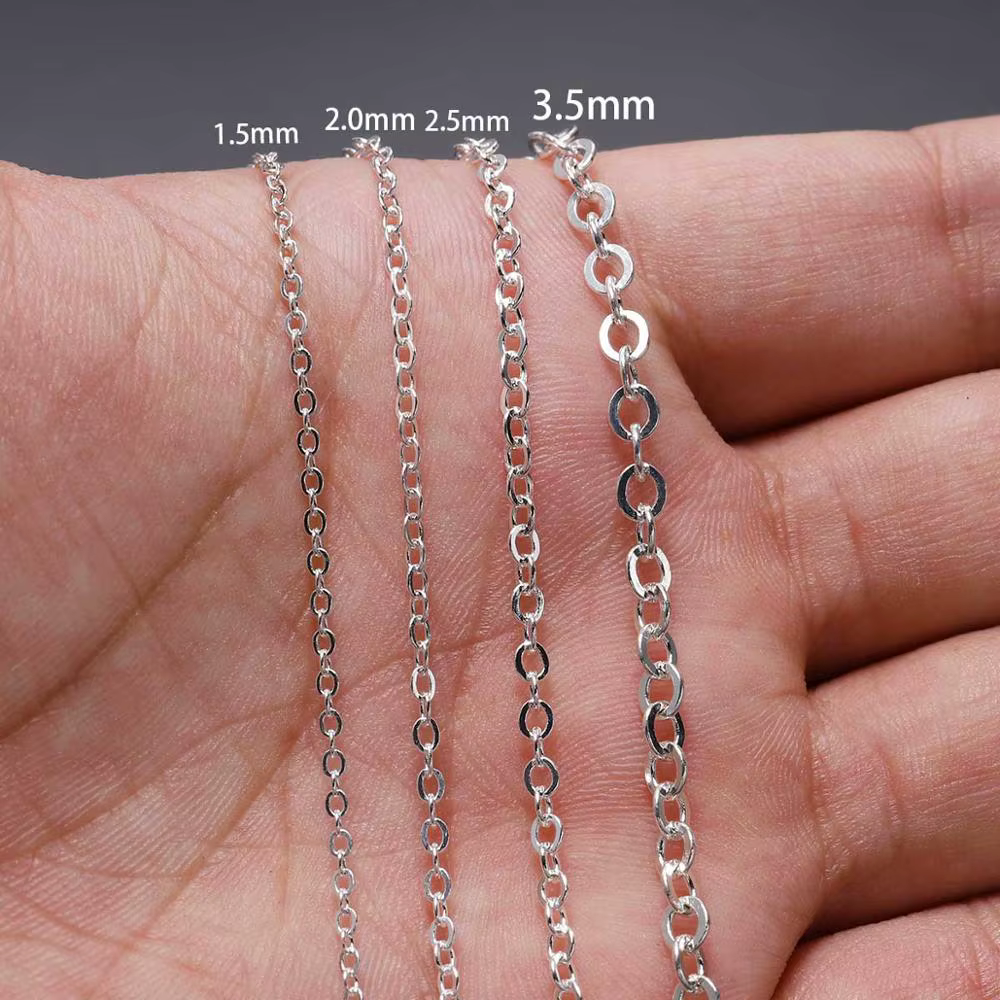 5 M/Lot Gold/Bronze Plated Necklace Chain For Jewelry Making Findings DIY Necklace Chains Materials Handmade Supplies - view 5