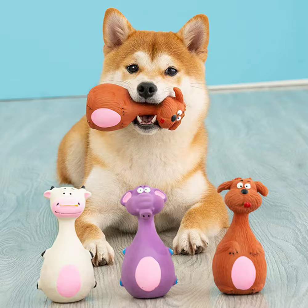 Dog Voice Toy Cartoon Shape Teddy Fadou Teeth Grinding Cleaning Plaything Rubber Anti Bite Training Pets Dogs Toys Pet - view 2