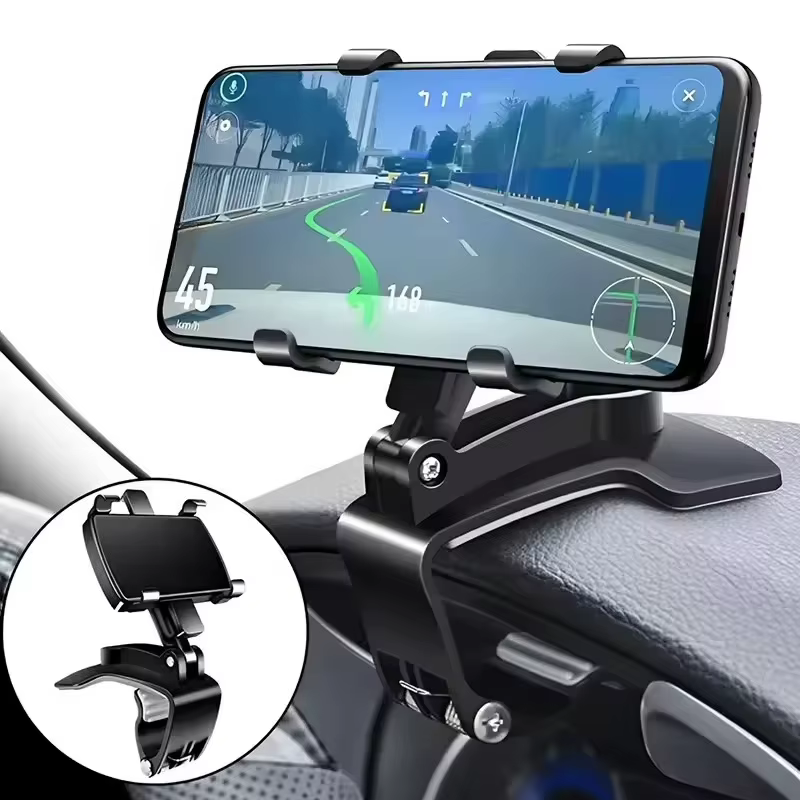 Universal Multi-Function Car Mobile Phone Holder Dashboard GPS Mobile Phone Holder Clip 360 Degree Rotatable Car