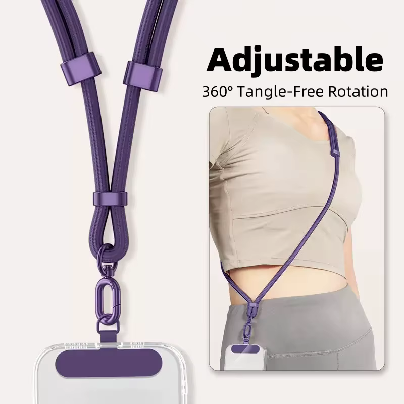 Universal Adjustable Phone Lanyard Crossbody Necklace Strap Phone Case - phone case with strap at ShoplyHub