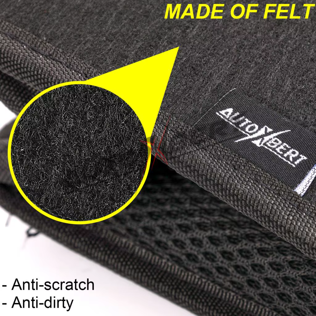 Car Trunk Organizer Felt Boot Organiser Storage Bag Box Portable Handbag Cargo Tool Holder Mesh Net Pocket Collapsible - view 6