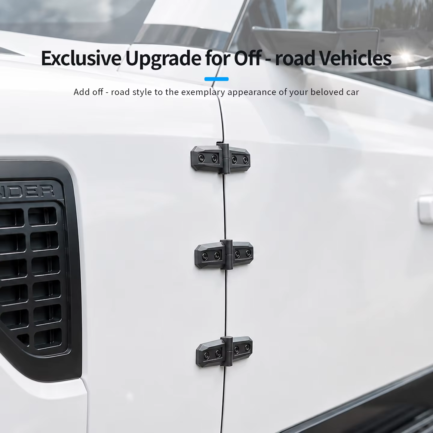 New Car Exterior Decoration Modified Door, Tailgate & Hood Hinge Decorative Sticker Accessories - view 3