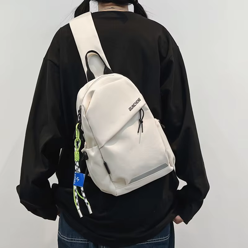 Crossbody Bag Men's Single Shoulder Small Backpack Chest Bag Women's Cycling Sports Mountain Climbing Boys Tablet
