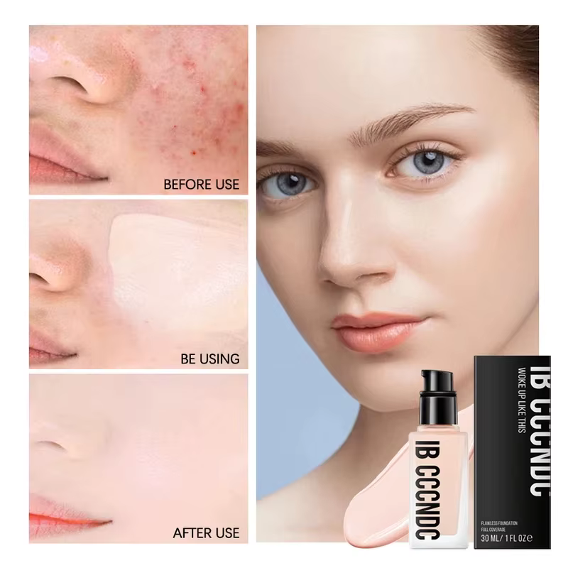 Make Up Foundation Cream for Face High Coverage Foundation Foundations Makeup Waterproof Korean Makeup Base Cosmetic - view 5