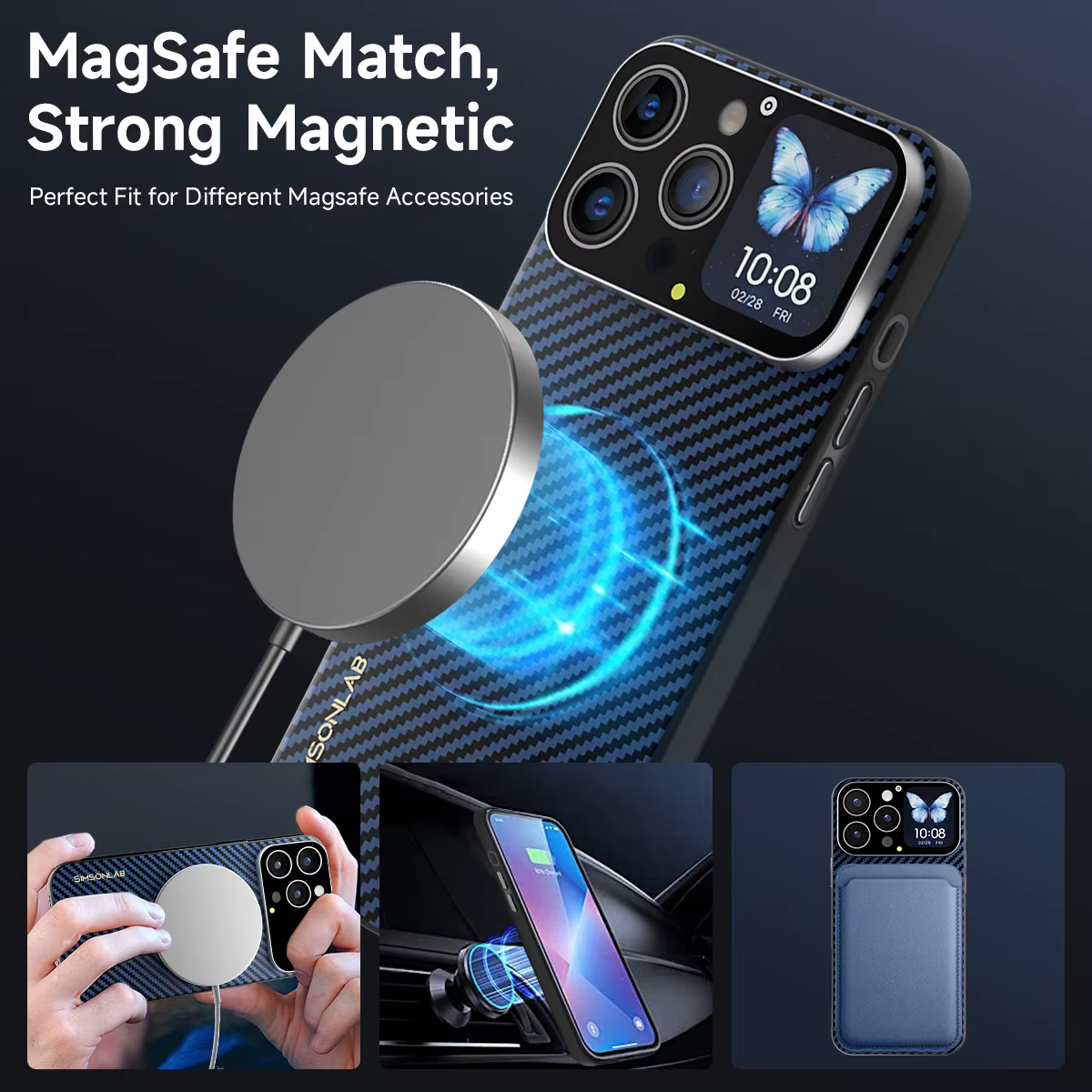 Smart Phone Case Touch Window for iPhone Apple Photo Video Wallpaper Selfie Preview Custom Men Women Christmas Gifts - view 3