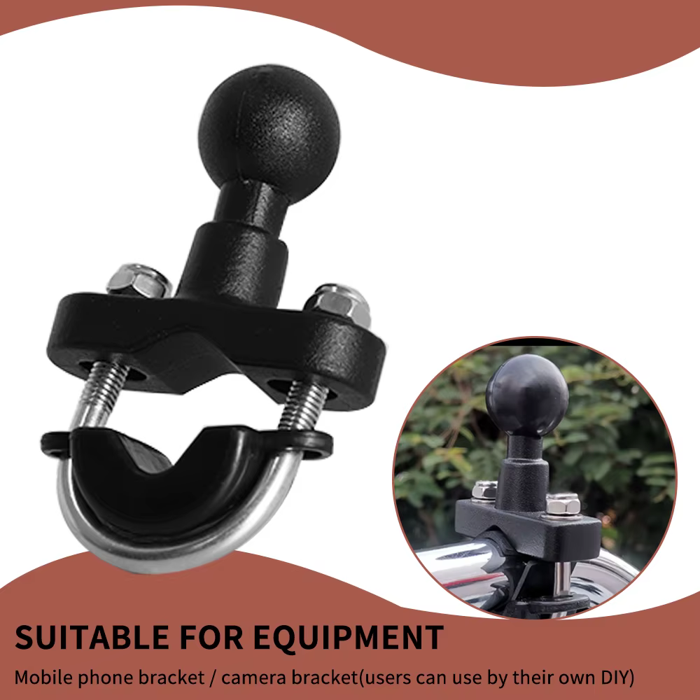 Motorcycle Handlebar Accessories U Bolt Mount Base Kit 2.2cm Ball Clamp Bracket for Motorbike Phone Holder Easily - view 3