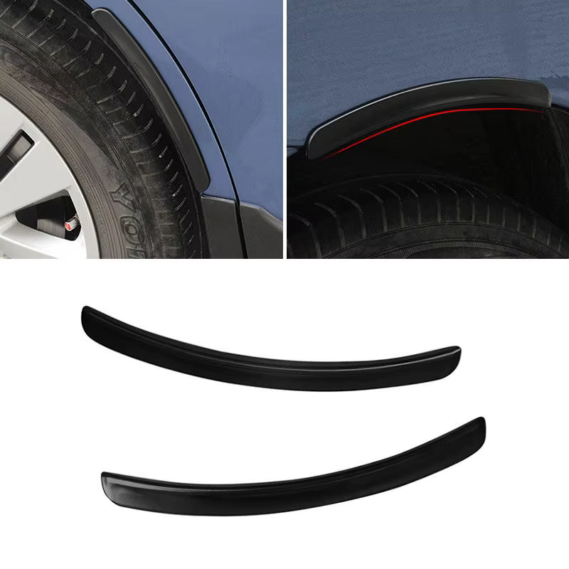 Car Exterior Universal Fender Arch Wheel Strips Trim Vents Cover Eyebrow Anti-collision Stickers Rubber Accessories - view 2