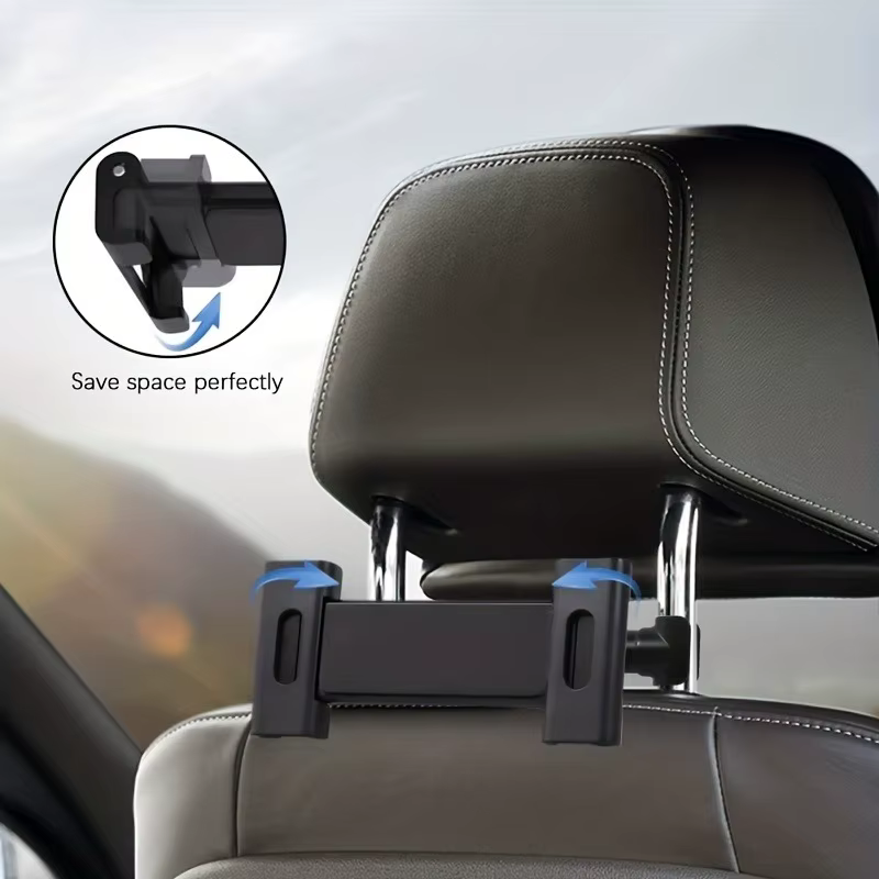 Car Tablet Holder, Headrest Mount Adjustable Stand Cradle Compatible With 5" To 12.9" Cell Phones And Tablets - view 4
