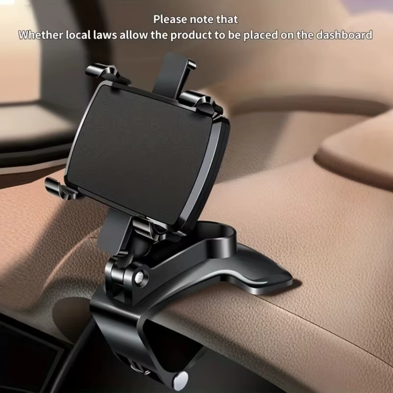 Universal Multi-Function Car Mobile Phone Holder Dashboard GPS Mobile Phone Holder Clip 360 Degree Rotatable Car - view 4
