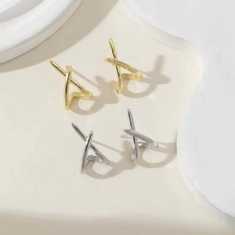 Stainless Steel Cross Stud Earrings for Women Girls Trendy Dainty Simple Minimalist Accessories Party Fashion Jewelry - view 4