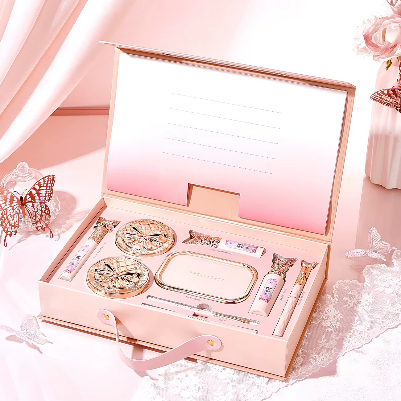 Make Up Sets Cosmetics Full Set Makeup Kit Lipstick Eyeshadow Eyebrow Pen Air Cushion BB Cream Mascara 9 Pcs Makeup - view 6