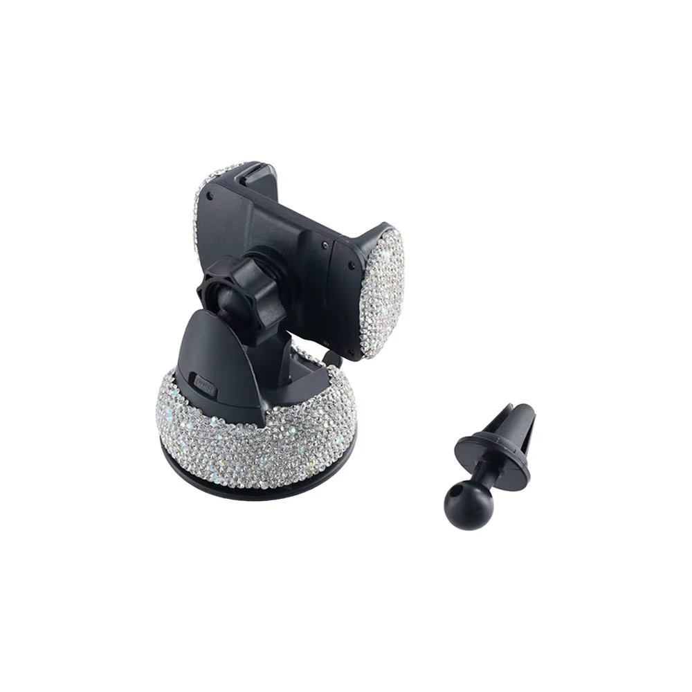 Air Vent Clip Windshield Phone Holder Bling Crystal Phone Holder Dashboard Mounts Crystal Phone Holder Crystal - view 5