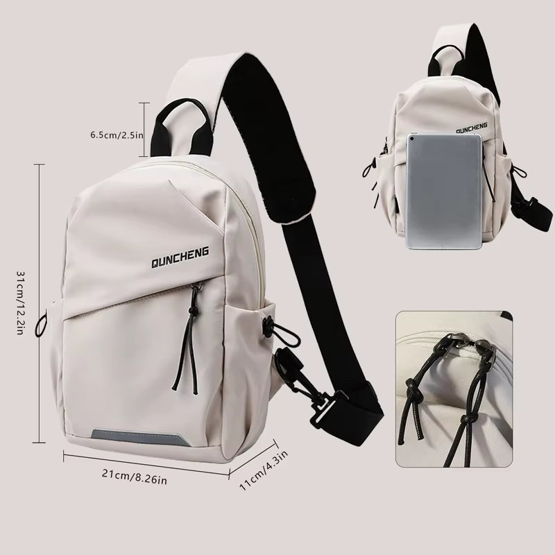 Crossbody Bag Men's Single Shoulder Small Backpack Chest Bag Women's Cycling Sports Mountain Climbing Boys Tablet - view 5