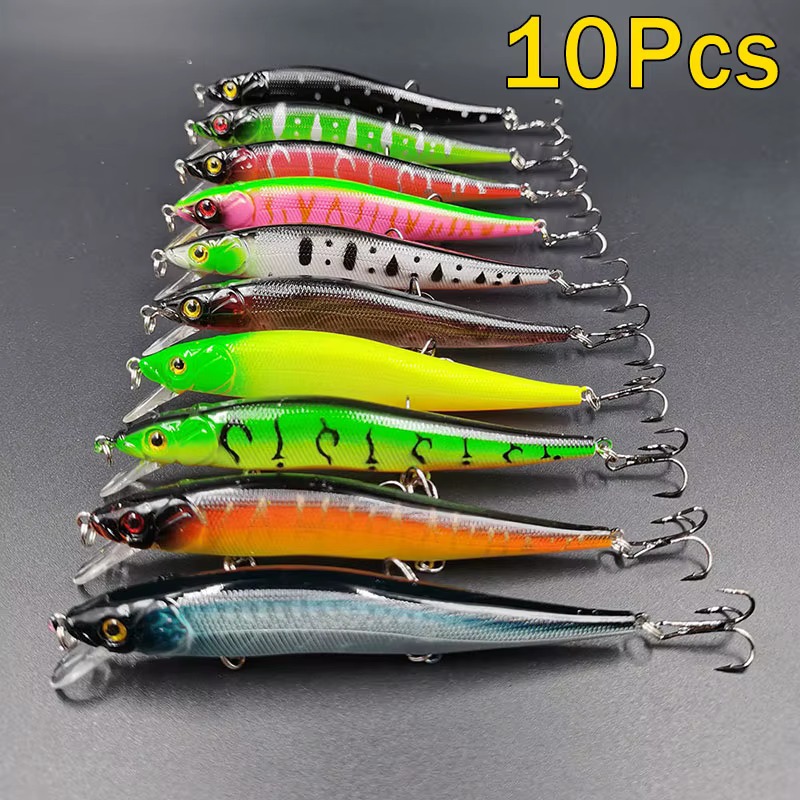Fishing Lure 11.5cm/14g Artificial Bionic Swing Hard Bait Tackle 3D Ey - fishing vessel at ShoplyHub