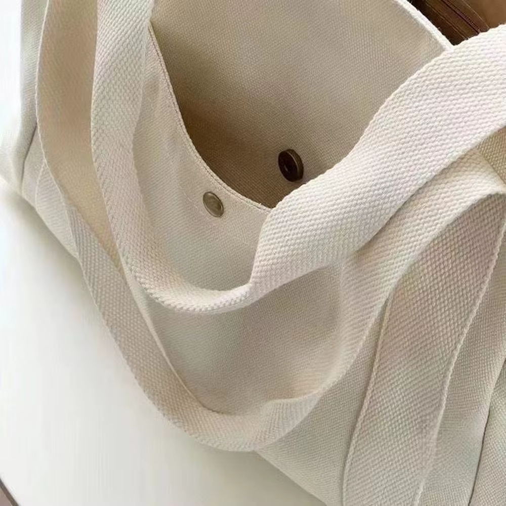 Large Capacity Canvas Tote Bags for Work Commuting Carrying Bag College Style Student Outfit Book Shoulder Bag Shopping - view 4