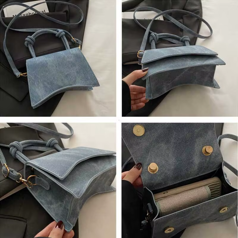 Fashionable Women's Shoulder Bag Pure Color Trendy Crossbody Bag Simple Casual Diagonal Bag Small Square Bags for - view 5