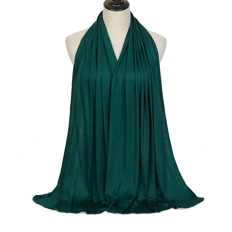 170x60cm Modal Jersey Instant Hijab Long Stretchy Soft Breathable Solid Color Head Wrap Shawl for Muslim Ladies Ramadan - view 4