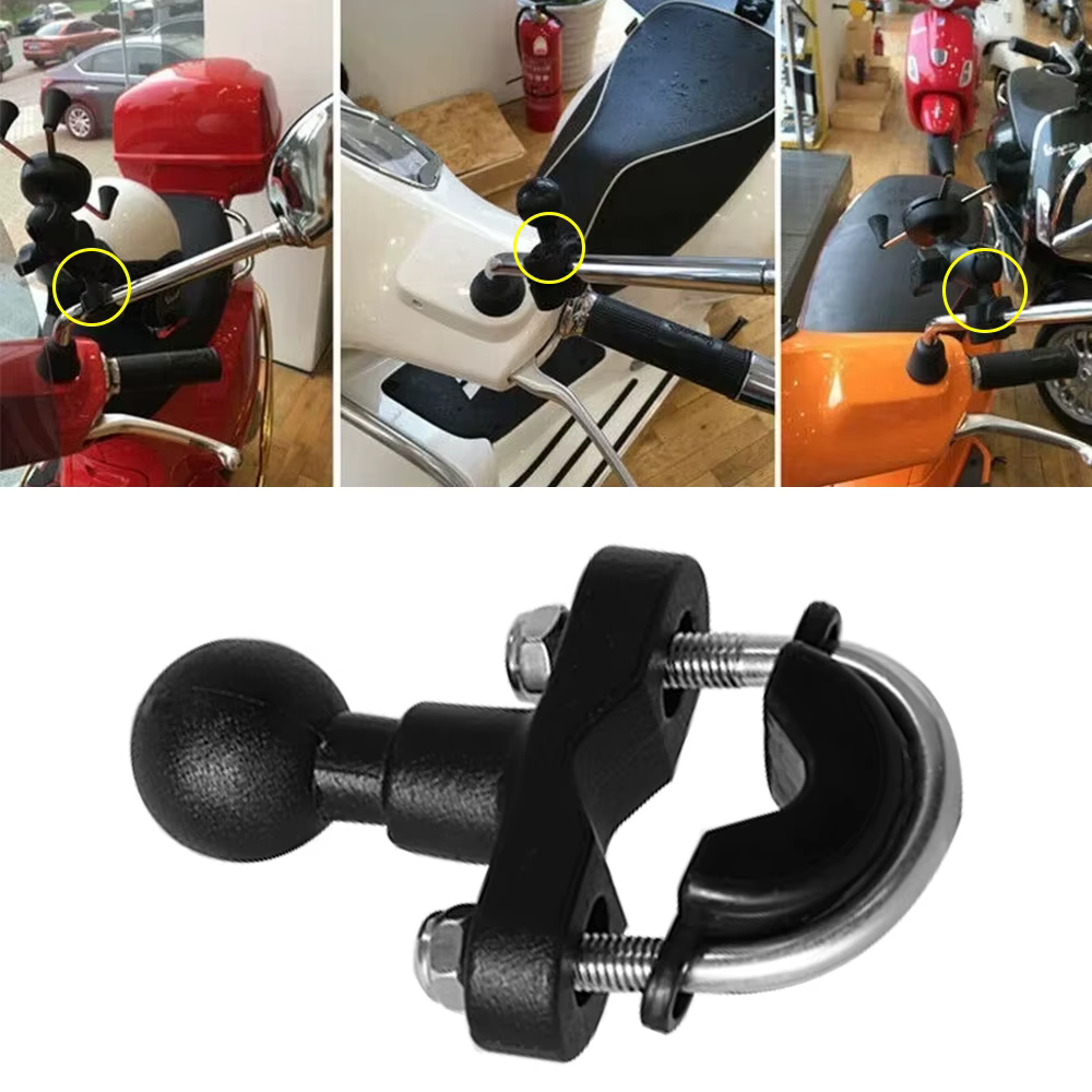 Motorcycle Handlebar Accessories U Bolt Mount Base Kit 2.2cm Ball Clamp Bracket for Motorbike Phone Holder Easily