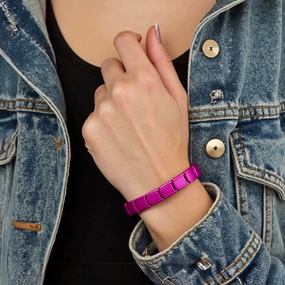 Italian Charm Bracelets For Woman Men Daily Party Holiday Gift Stainless Steel Bangle on Hand Colorful DIY Making - view 2