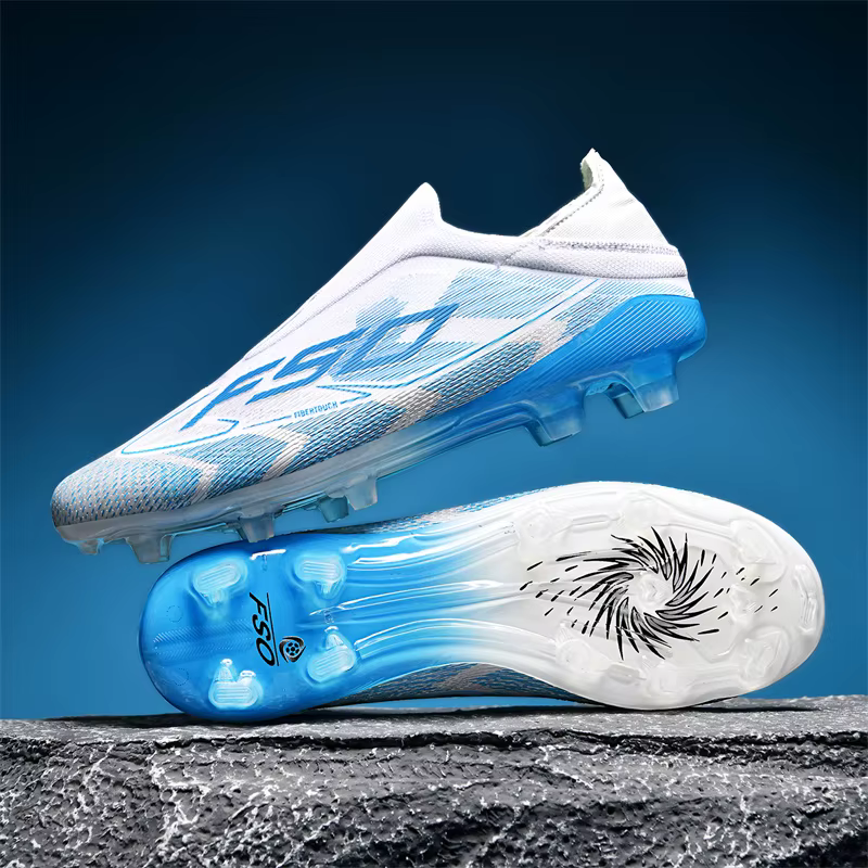 New Men Football Boots Non-Slip High-quality Soccer Shoes Grass Cleats High-top Futsal Sneakers Match Indoor - view 4