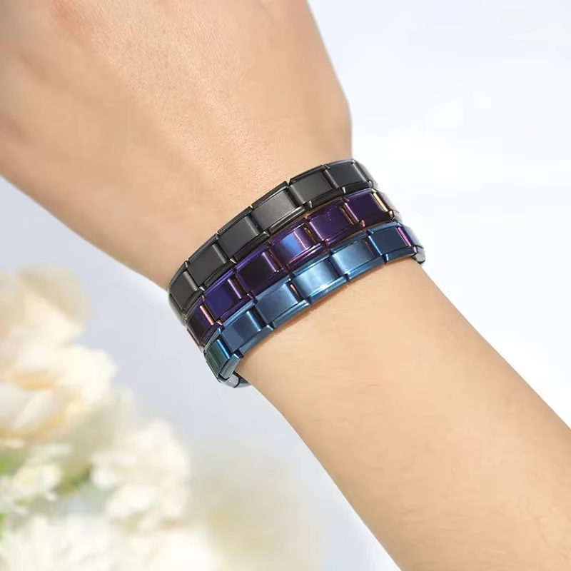 Italian Charm Bracelets For Woman Men Daily Party Holiday Gift Stainless Steel Bangle on Hand Colorful DIY Making - view 5
