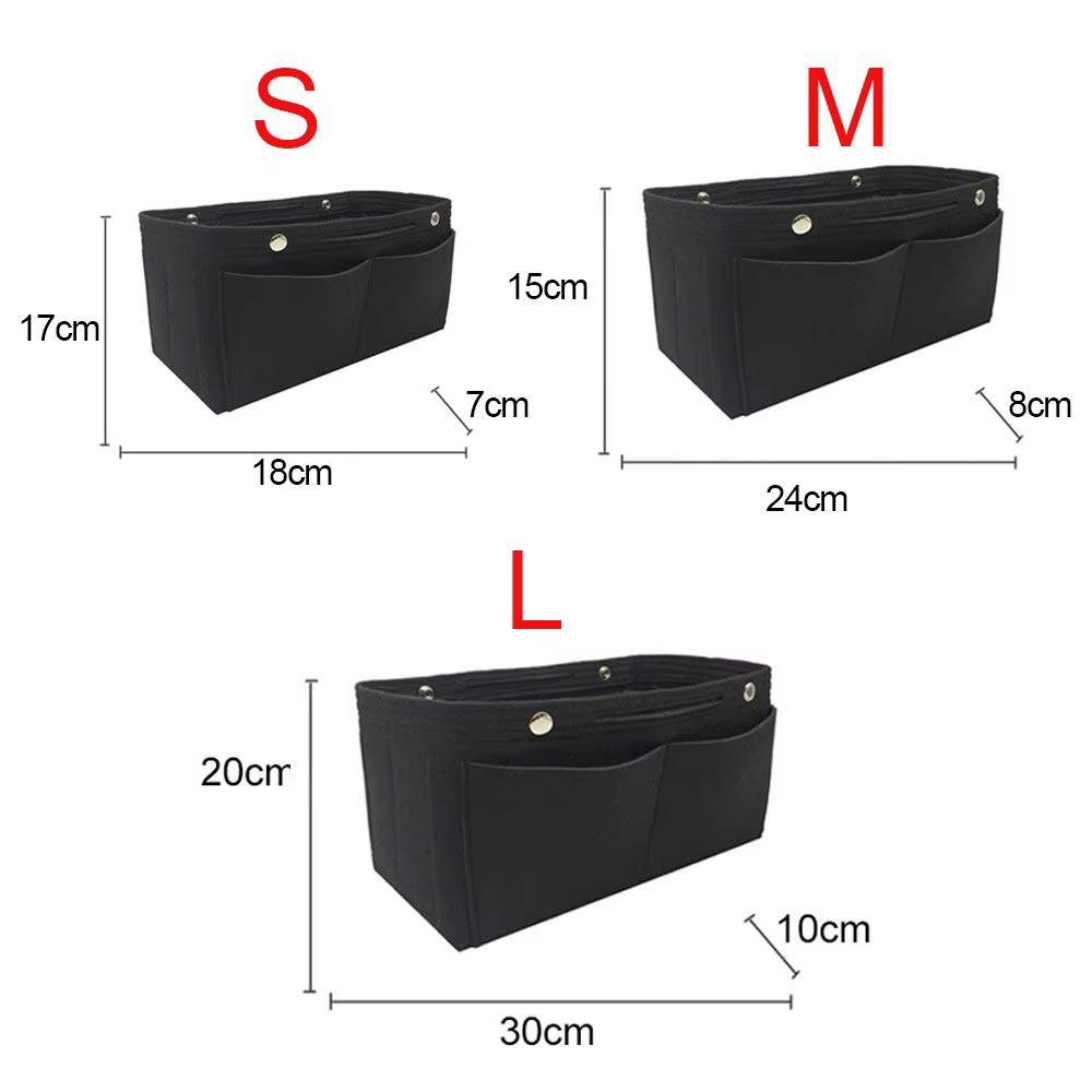 Women's Organizer Handbag Insert Bag Felt Travel Bag Insert Liner Purse Organiser Pouch - view 6