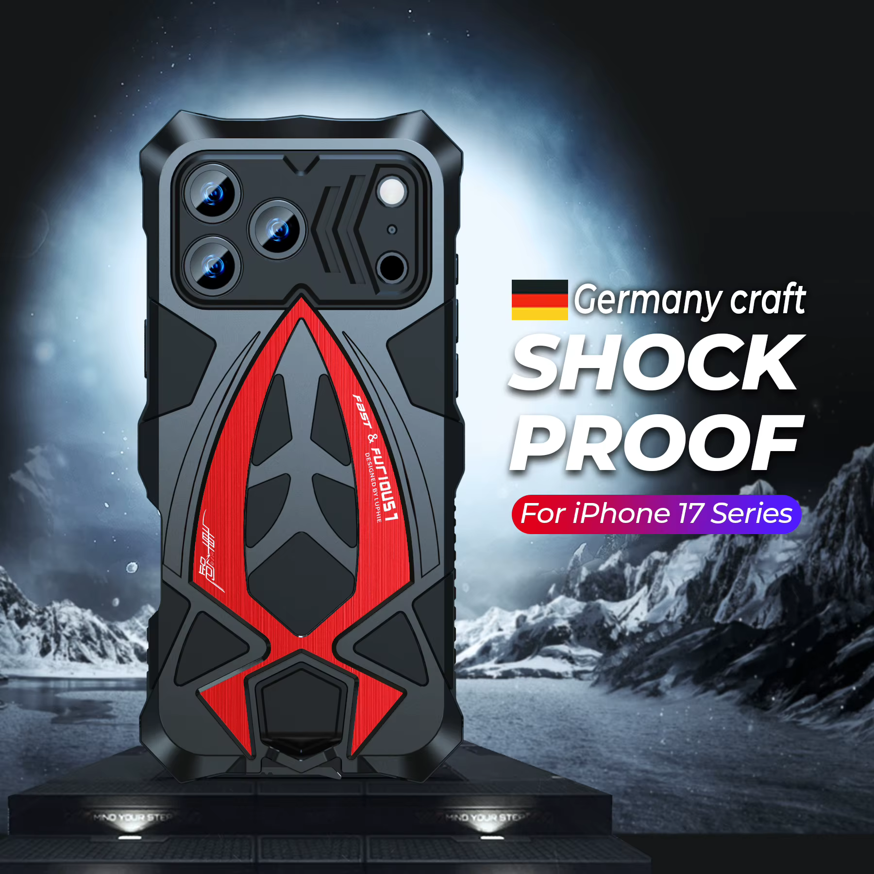 Luxury Heavy-Duty Mixed Armor Phone Case for iPhone 18 Pro Max 17 16 ProMax Aluminum Metal Frame Rugged Shockproof Back - view 2