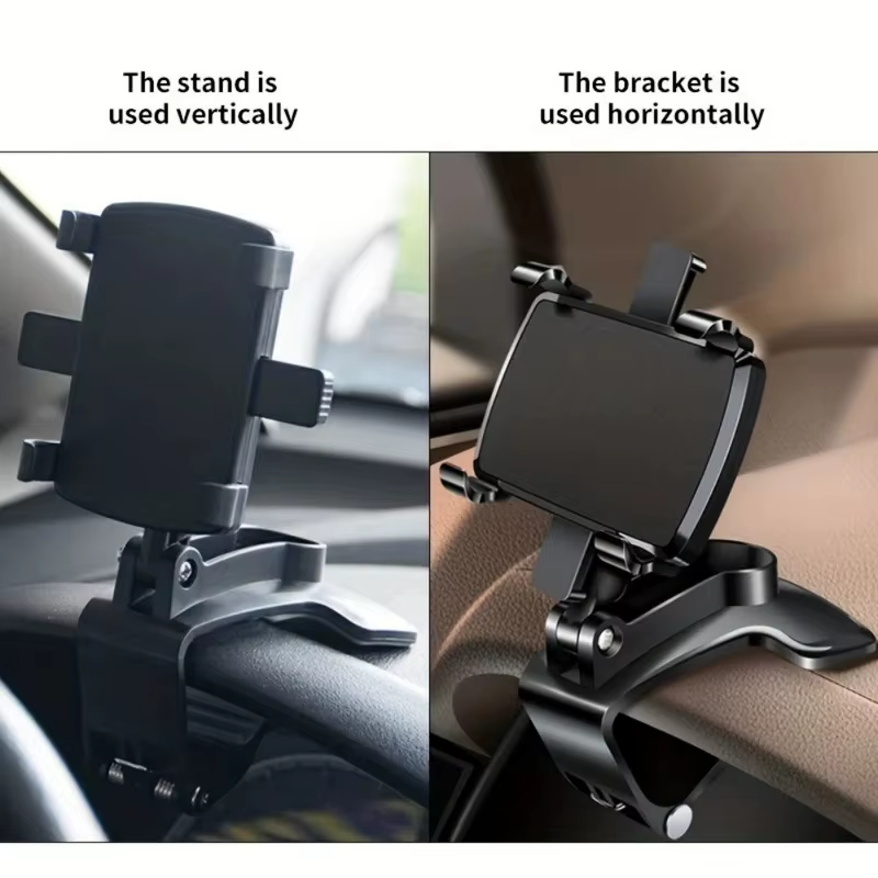 Universal Multi-Function Car Mobile Phone Holder Dashboard GPS Mobile Phone Holder Clip 360 Degree Rotatable Car - view 5