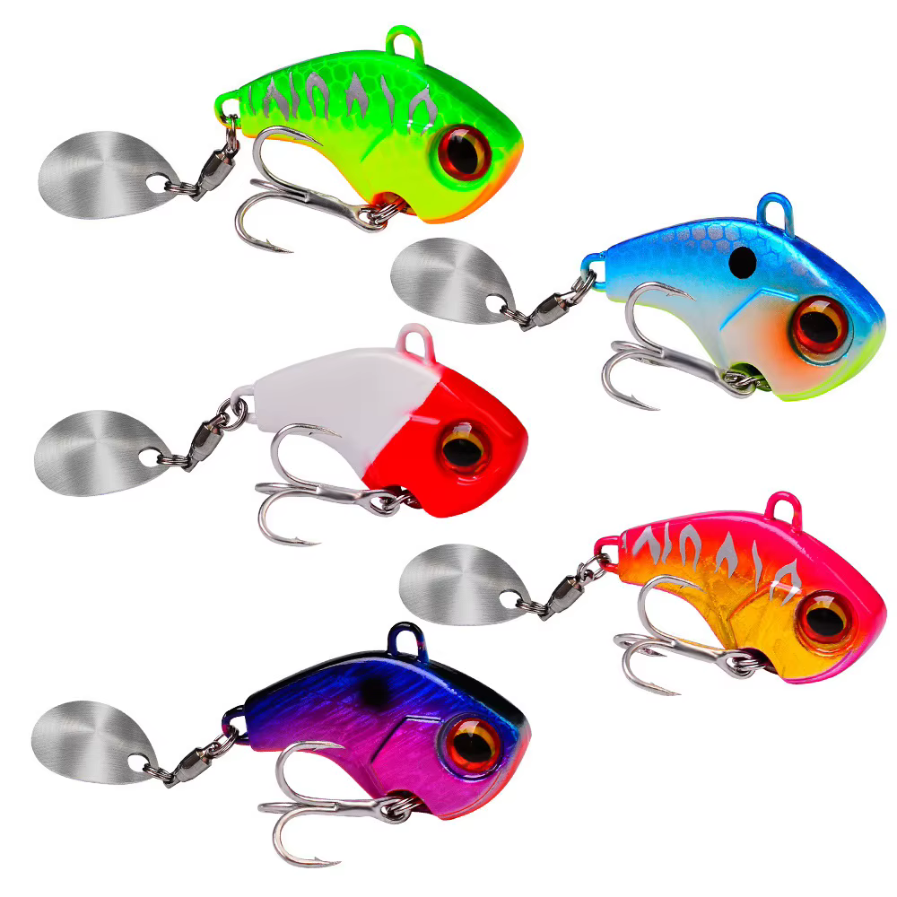 Fishing Lures Wobble Rotating Metal Vib Vibration Bait Winter Fishing 6g 15g 28g Artificial Hard Baits Spinner Spoon - view 6
