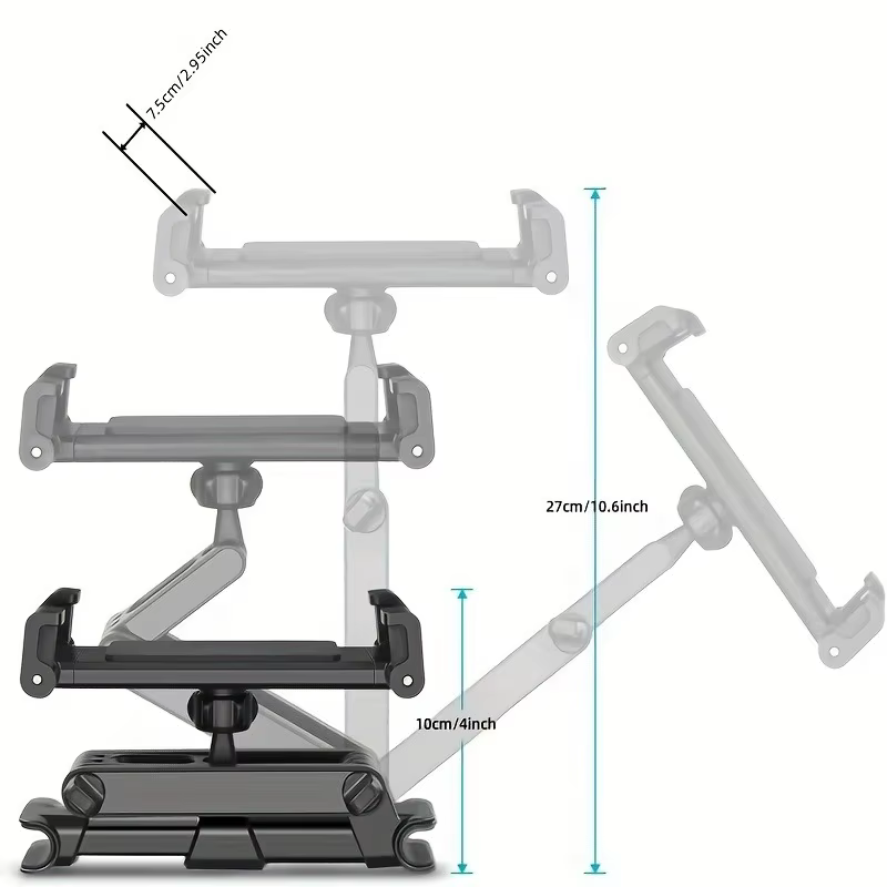 Car Tablet Holder, Headrest Mount Adjustable Stand Cradle Compatible W - sofa table at ShoplyHub